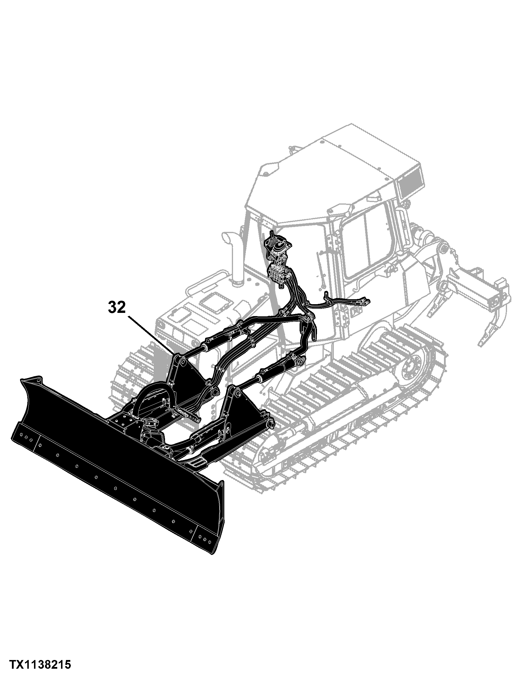 550K Crawler Dozer (PIN: 1T0550KX_ _E217276 - 275527) Engine 4045HT070