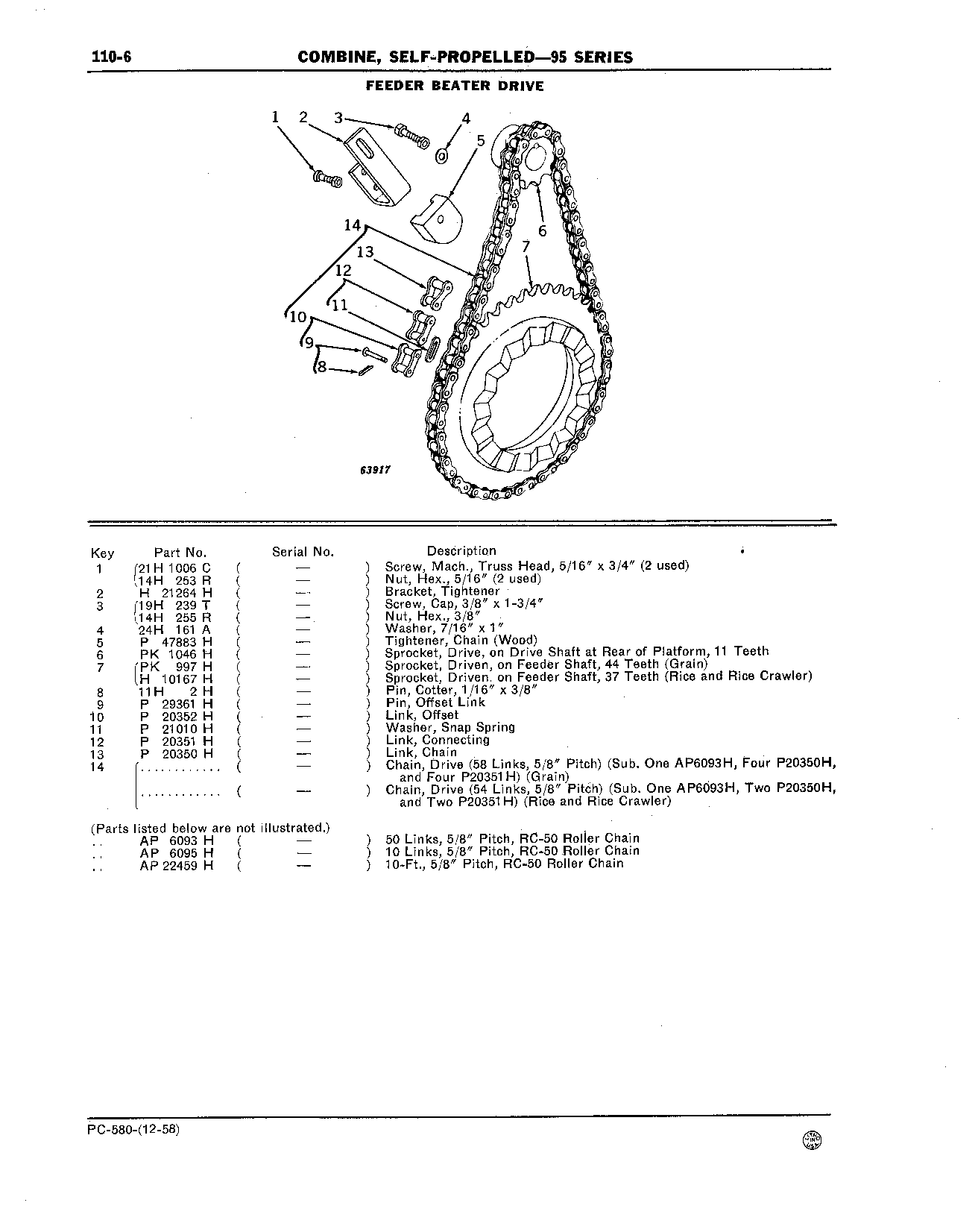 Drive Belts, Chains, and Tighteners (Continued)