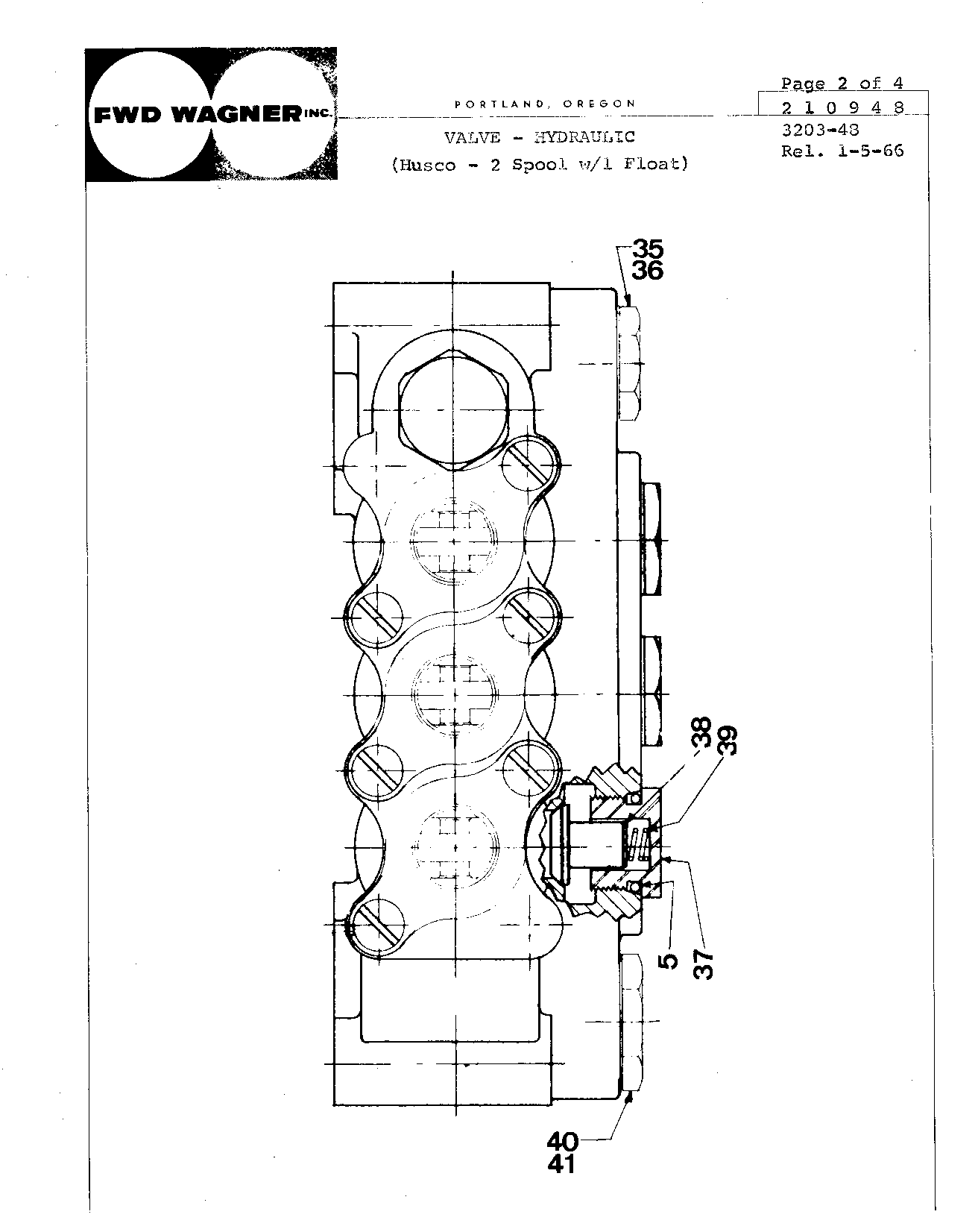 Section 70 - Hydraulics Husco 2-Spool w/1 Float (Continued)