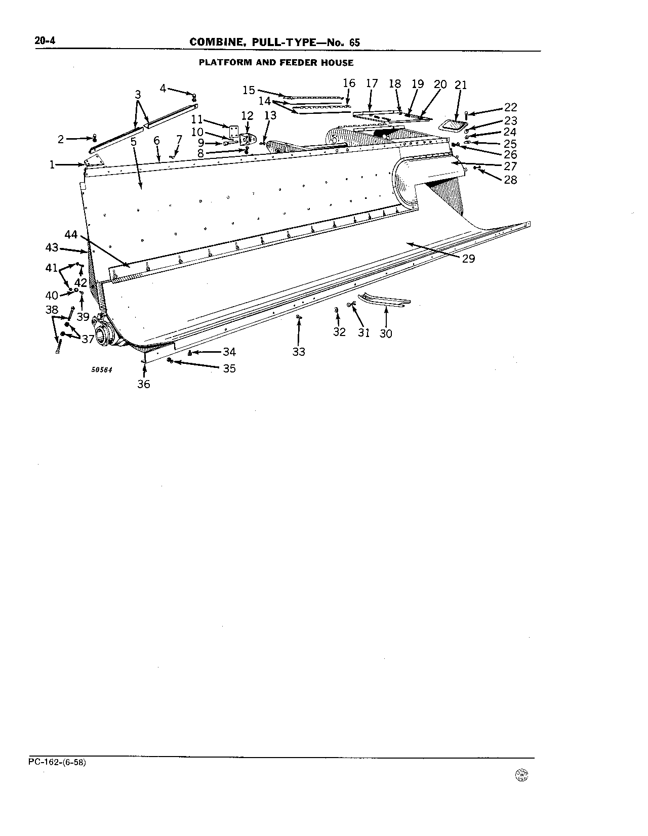 20 Cutting Platform and Feeder House (Continued)