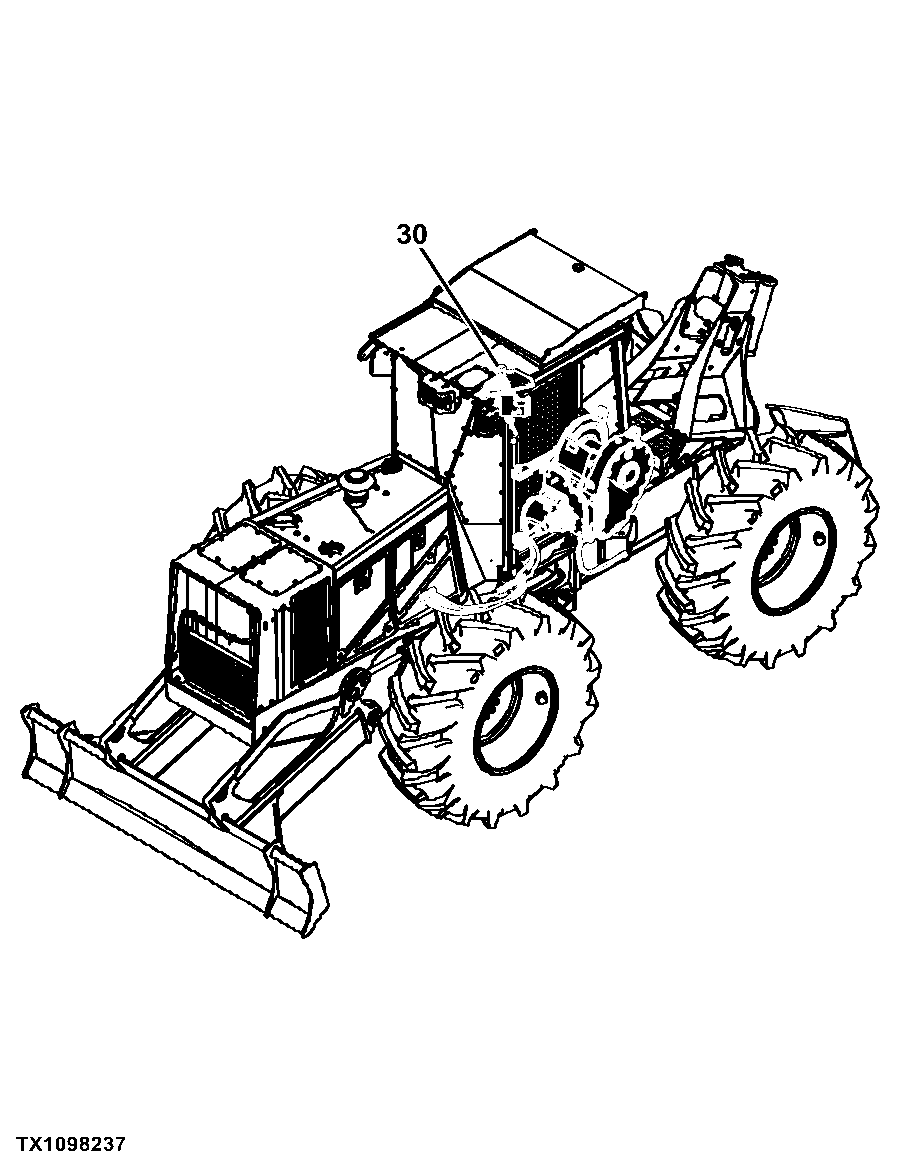 540H Cable Skidder (PIN: 1DW540HX_ _D630436 - D666892)