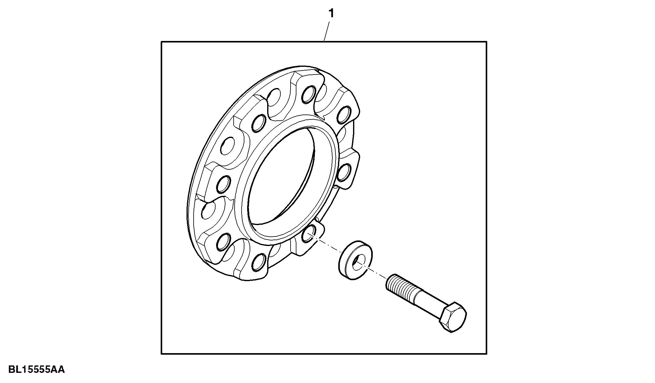 Attachment, Hub Extension, 30 mm, Rear, Tread Adjustment