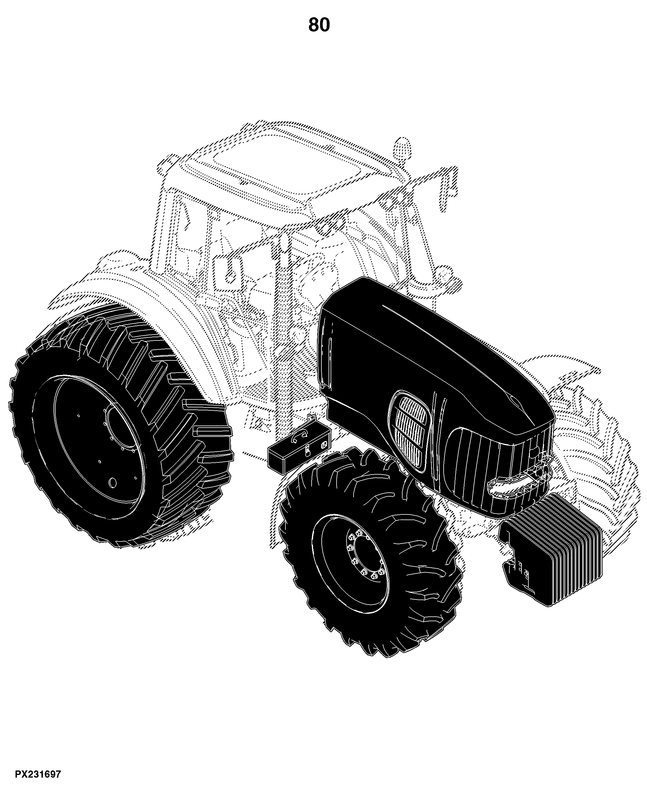 6110D (Tier 0) Tractor (S.N. -059999)(S.N. 060000- )(Worldwide Edition)
