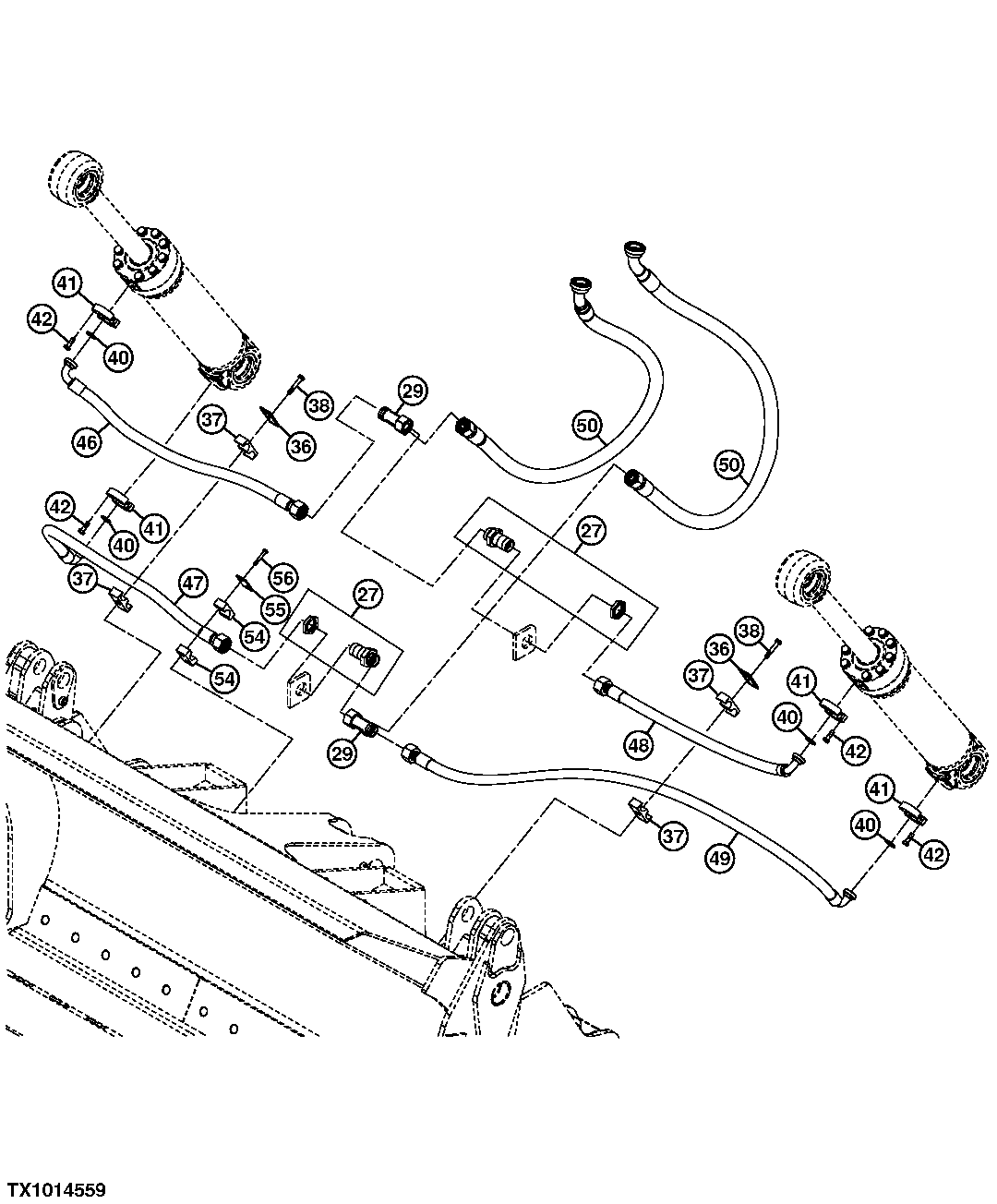 Multi-Purpose Bucket Hydraulic Hoses and Lines