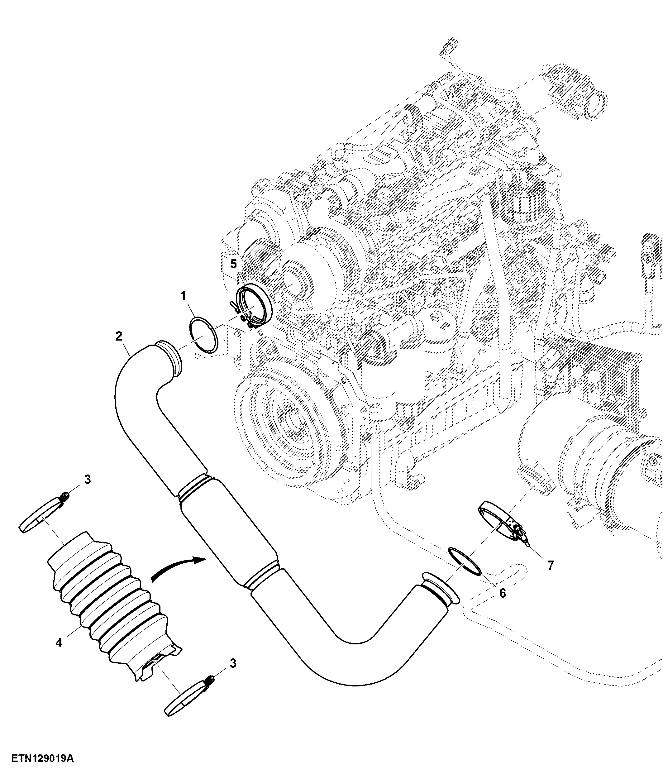 Exhaust Pipe, Diesel Oxidation Controller, 9 L