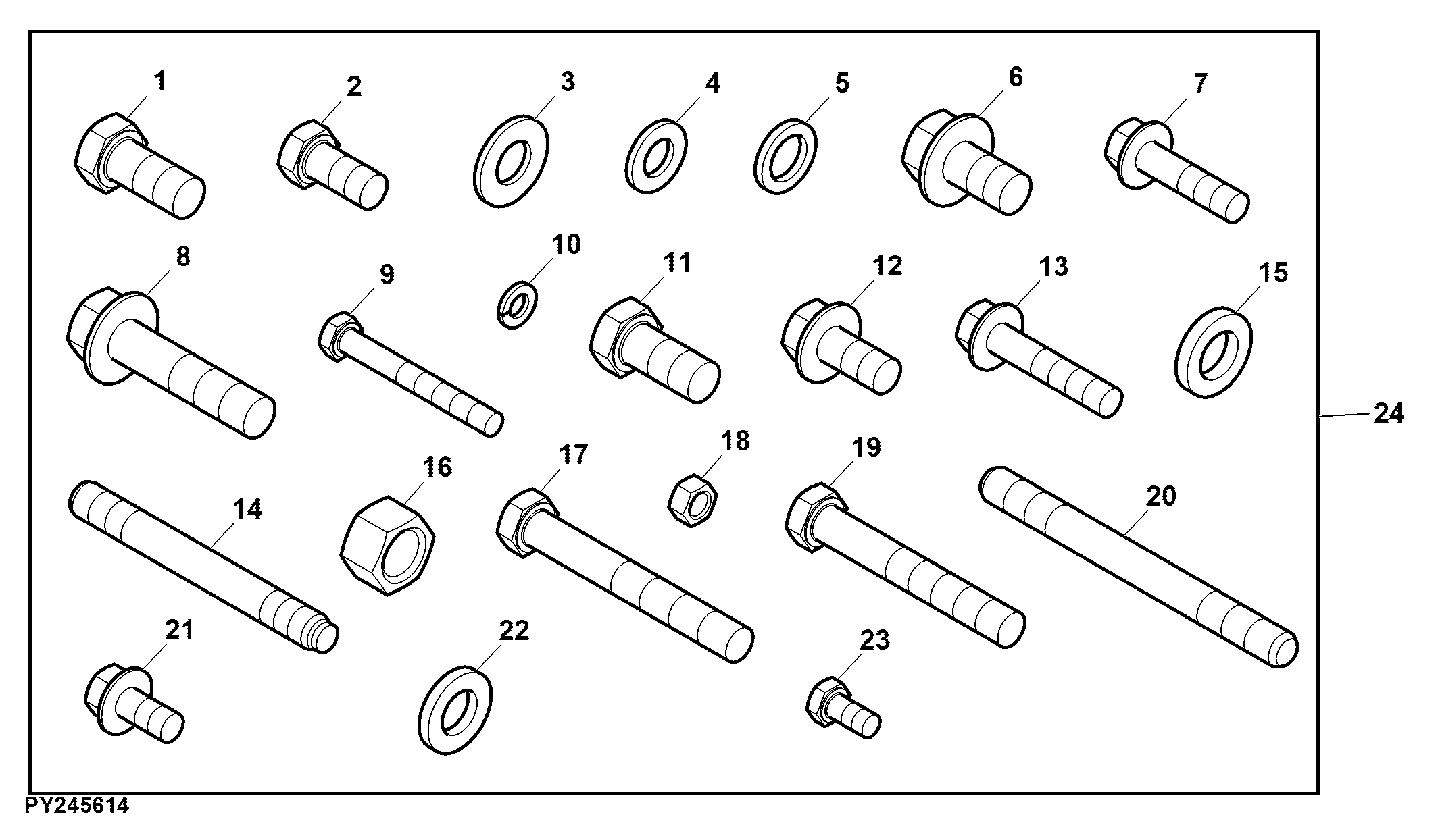 Engine Hardware Kit, Metric, OOS (013160 - )