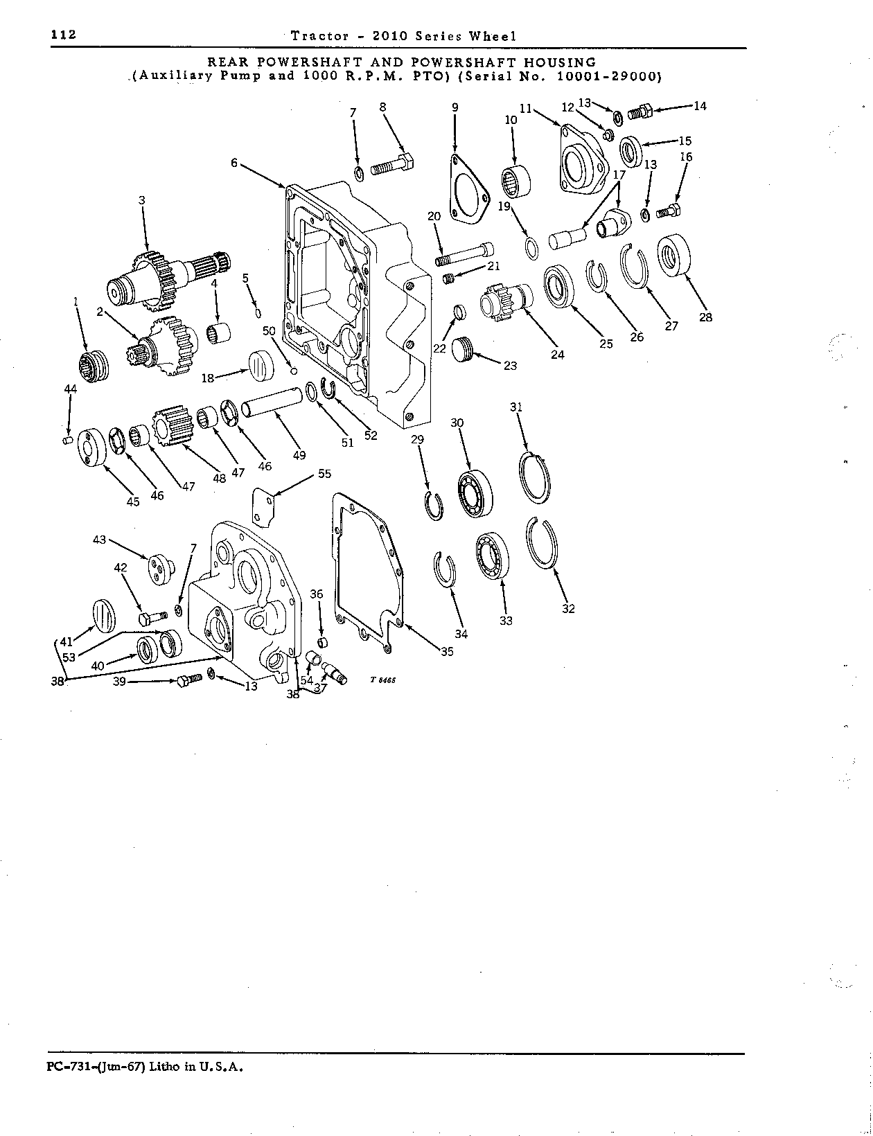 Powershaft, rrear, single range with auxiliary pump