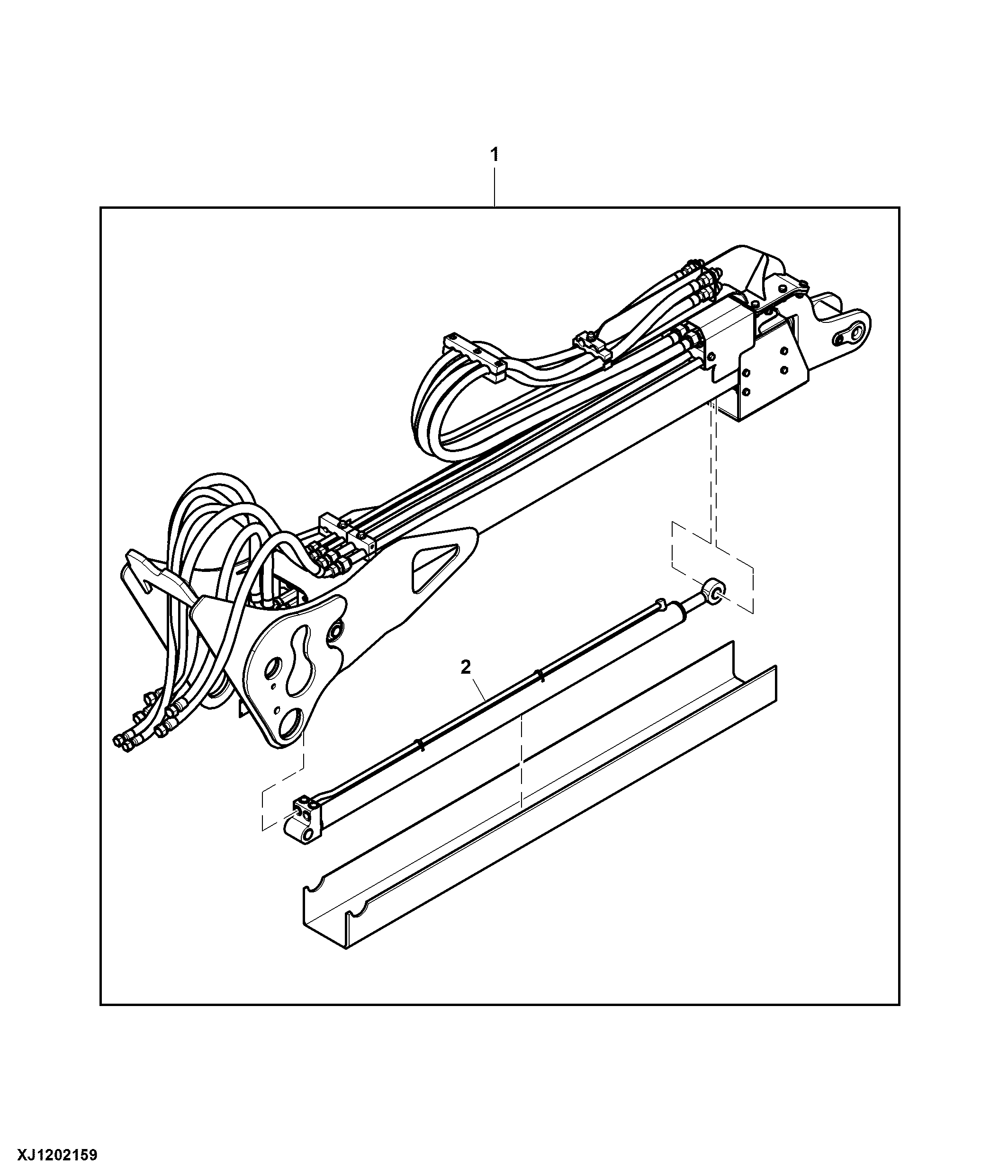 Extension Boom and Cylinder, CF873