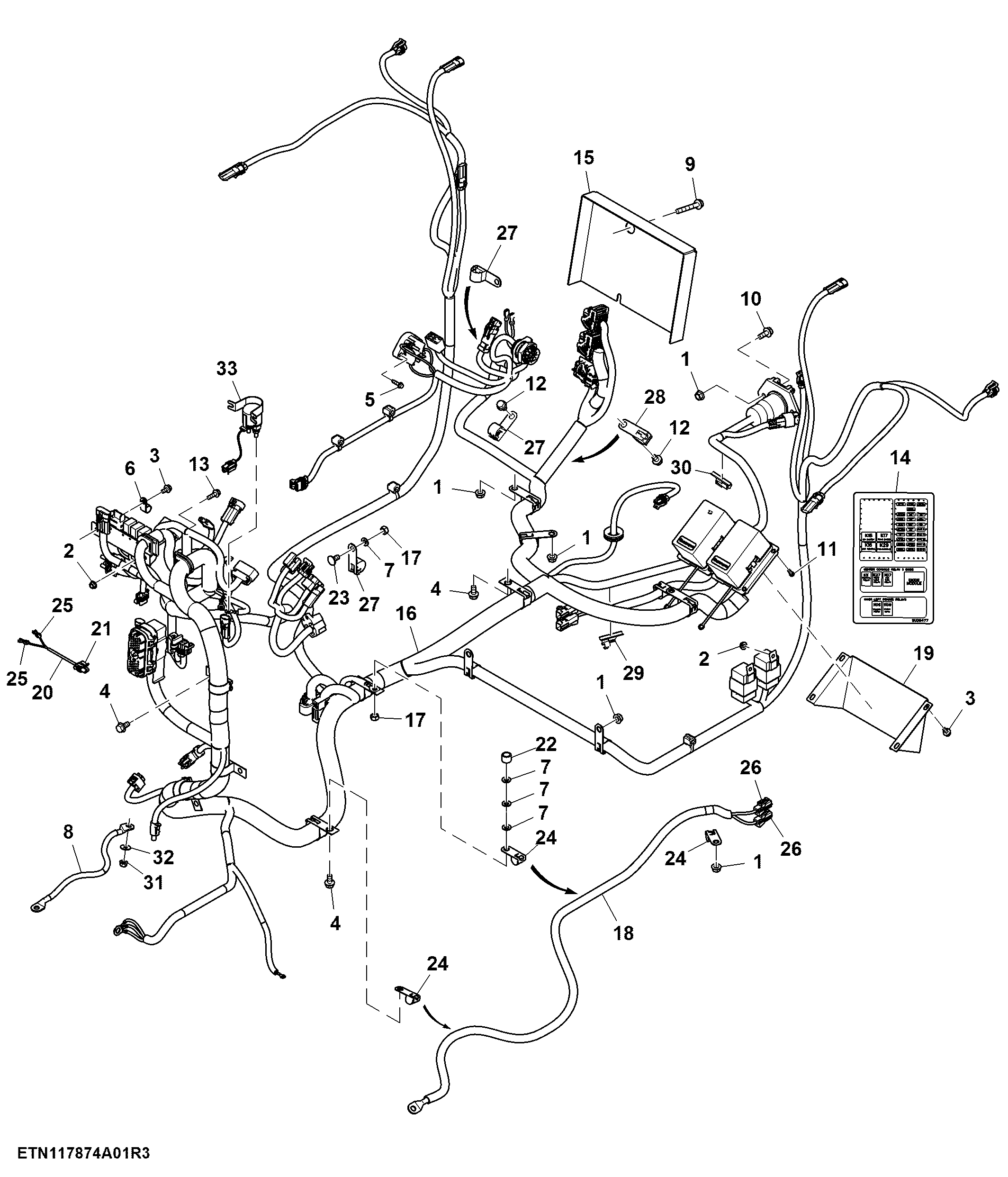 Wiring Harness, Mounting Parts, PowrReverser™, OOS