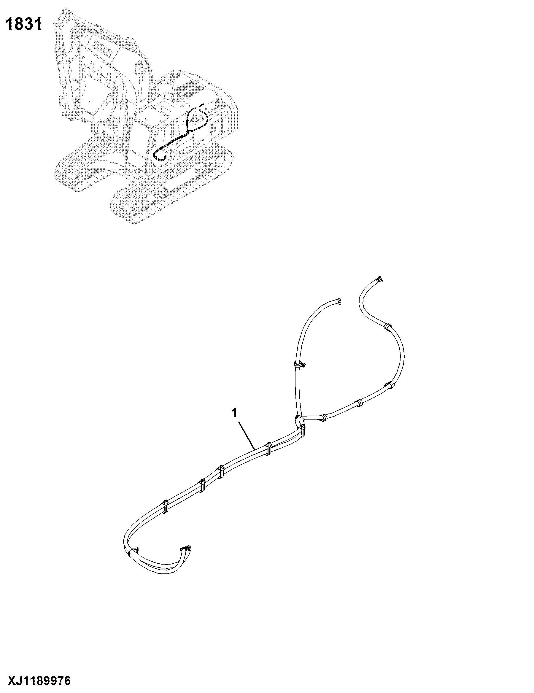 1831 Heater, Hoses and Controls