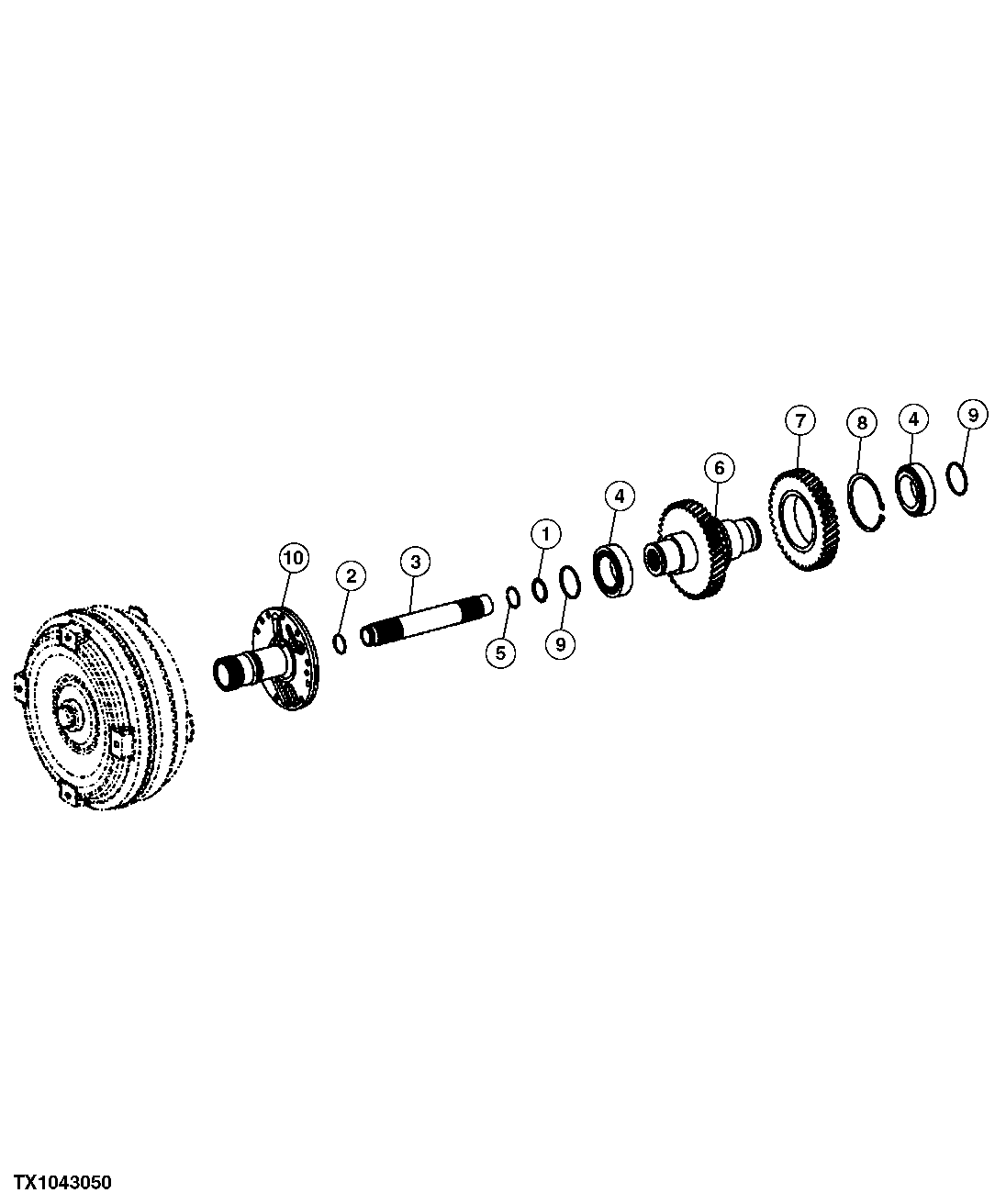 Transmission Input Shaft (with Lock-up Torque Converter)