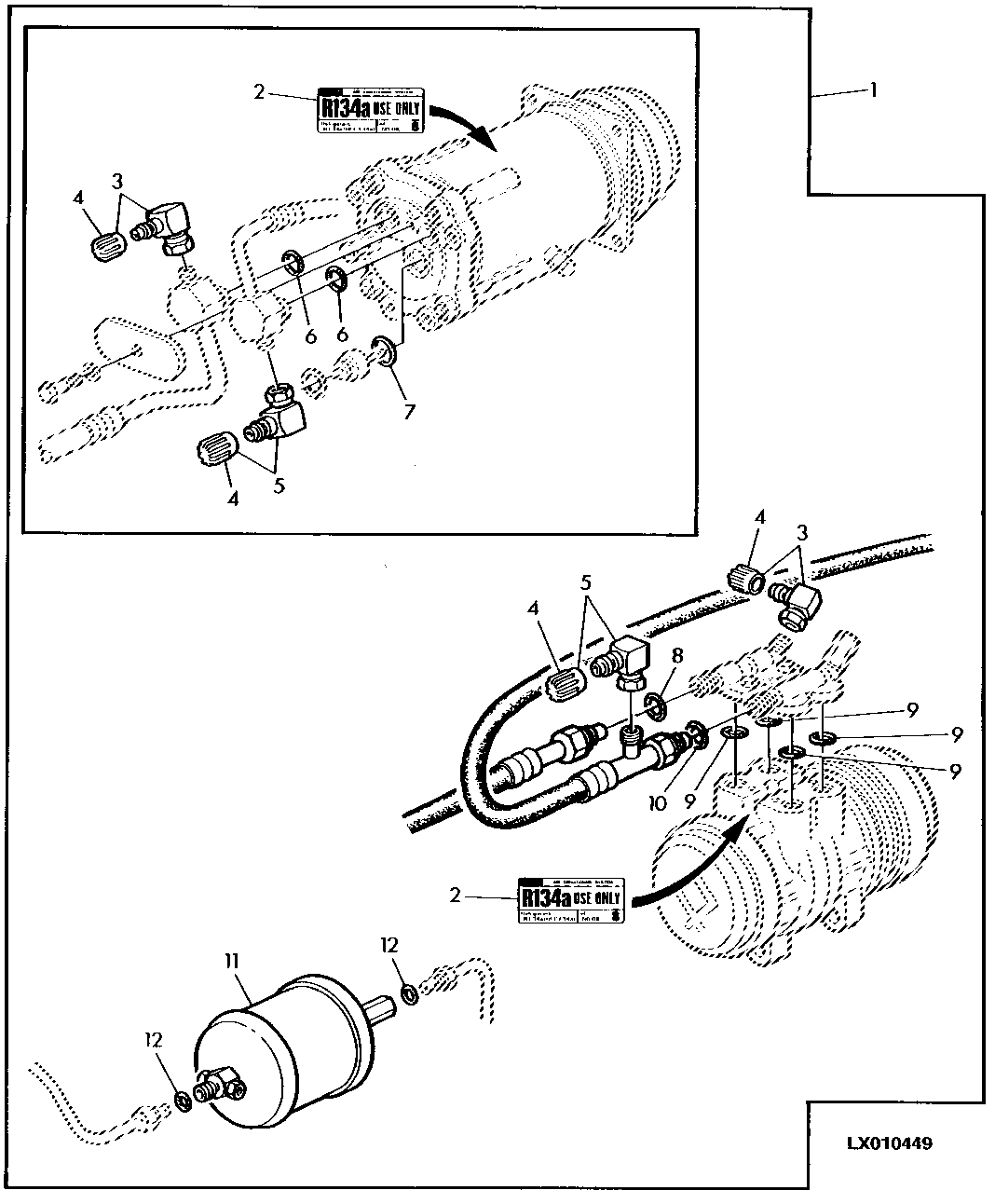 CONVERSION KIT-AIR CONDITIONING FROM R12 TO R134A (SG2)