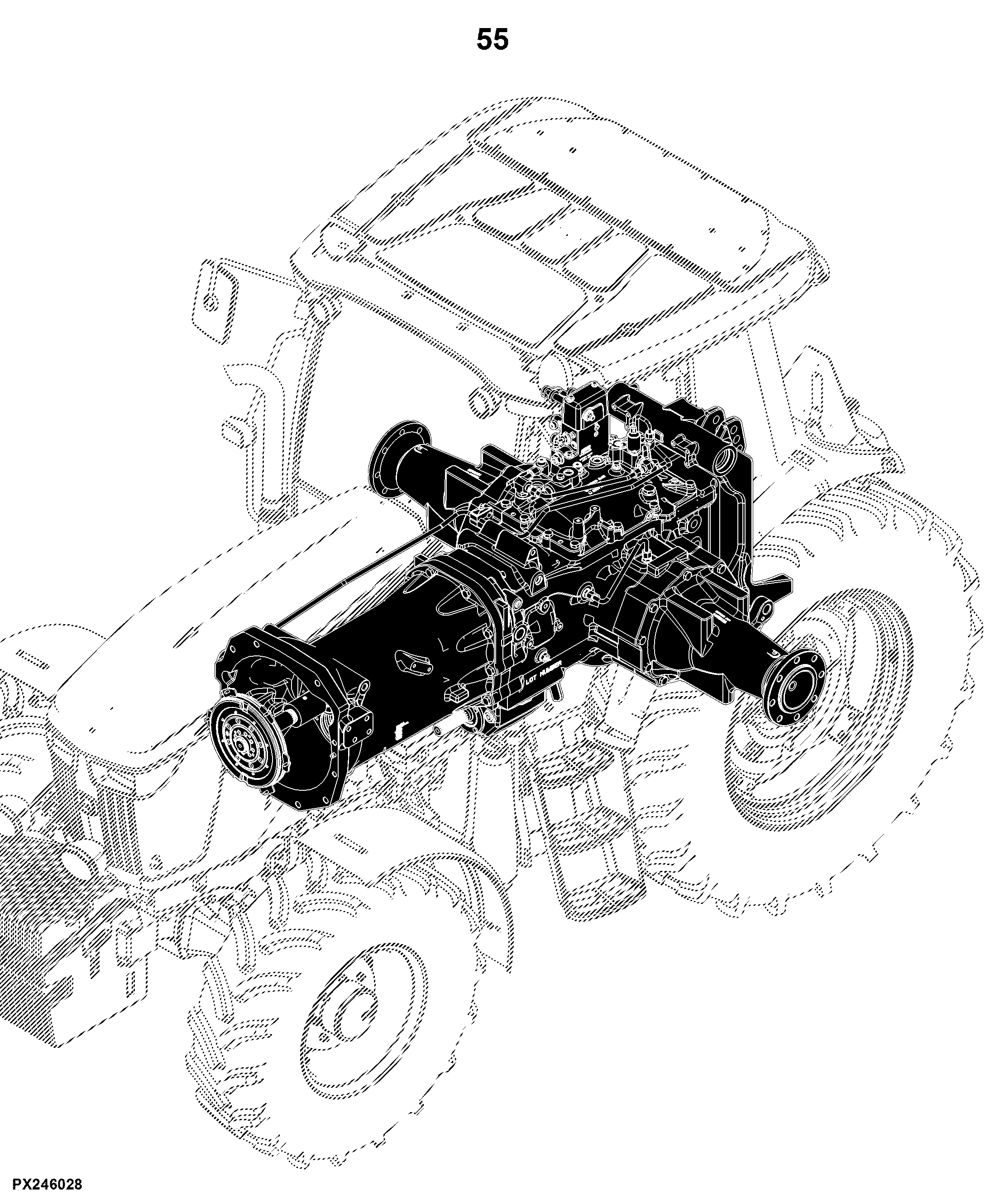 6110D (Tier 0) Tractor (S.N. -059999)(S.N. 060000- )(Worldwide Edition)