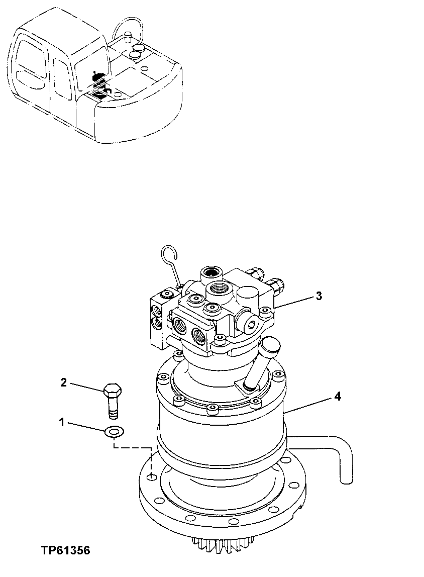 Swing Motor and Gearbox Mounting