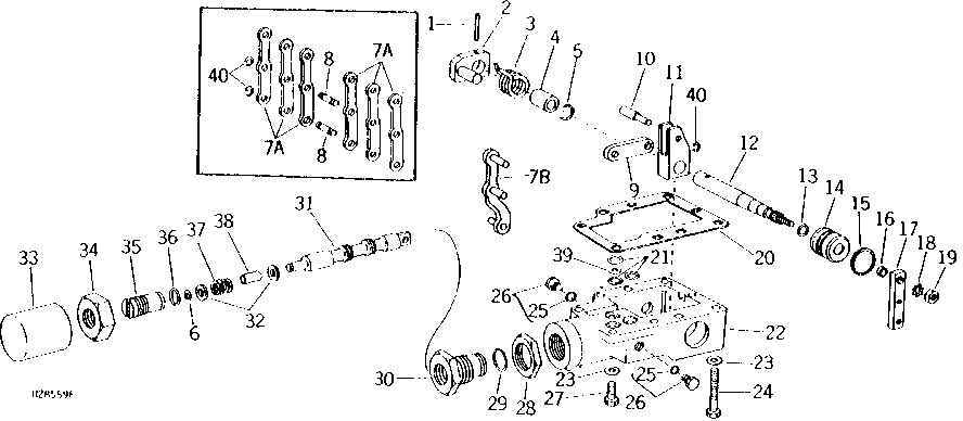 HYDROSTATIC DRIVE SPEED RANGE CONTROL VALVE ( - 353600)