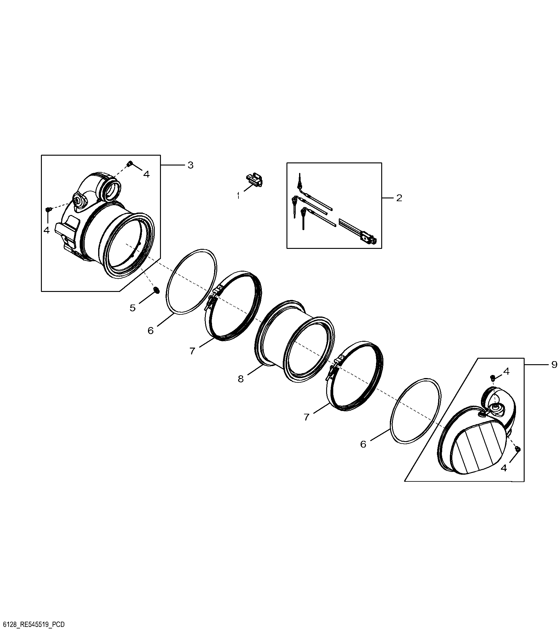 6128 Exhaust Filter / Diesel Particulate Filter
