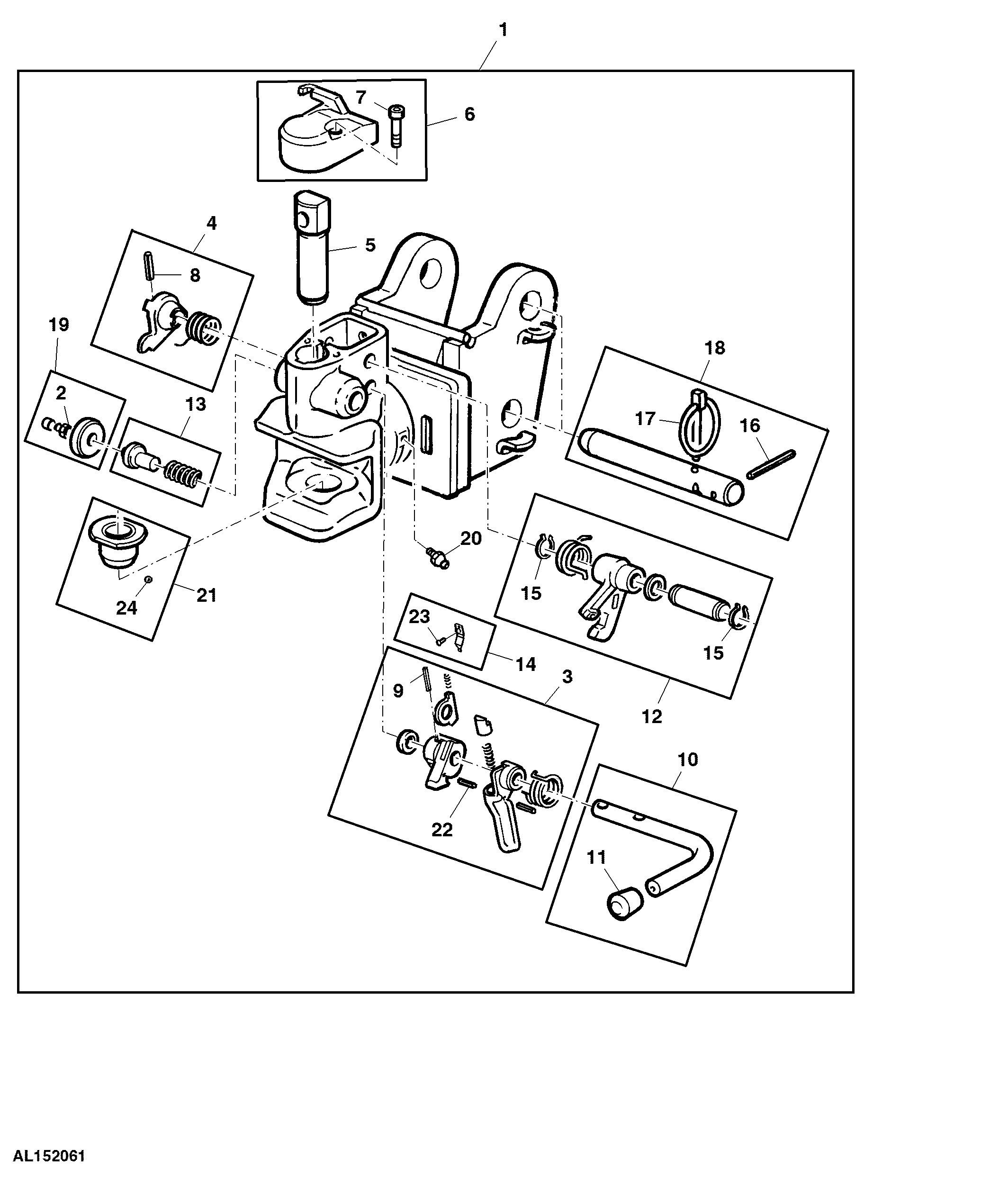 Automatic Trailer Hitch, Height Adjustable, 2 Position