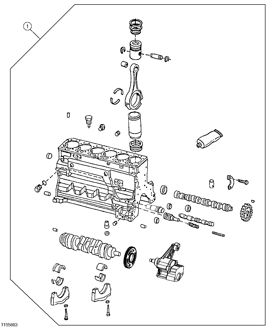 9901 ENGINE SHORT BLOCK
