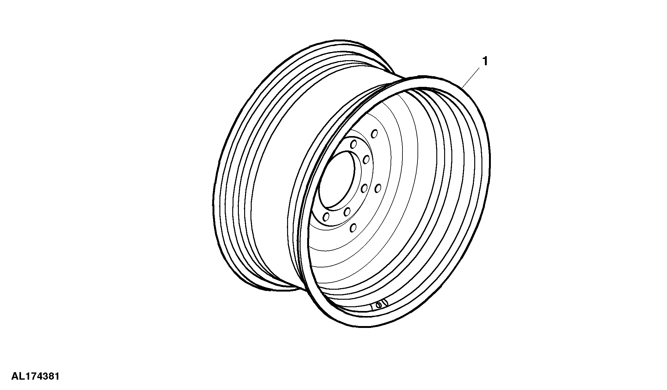 Rear Wheel, Fixed, DW21AX34