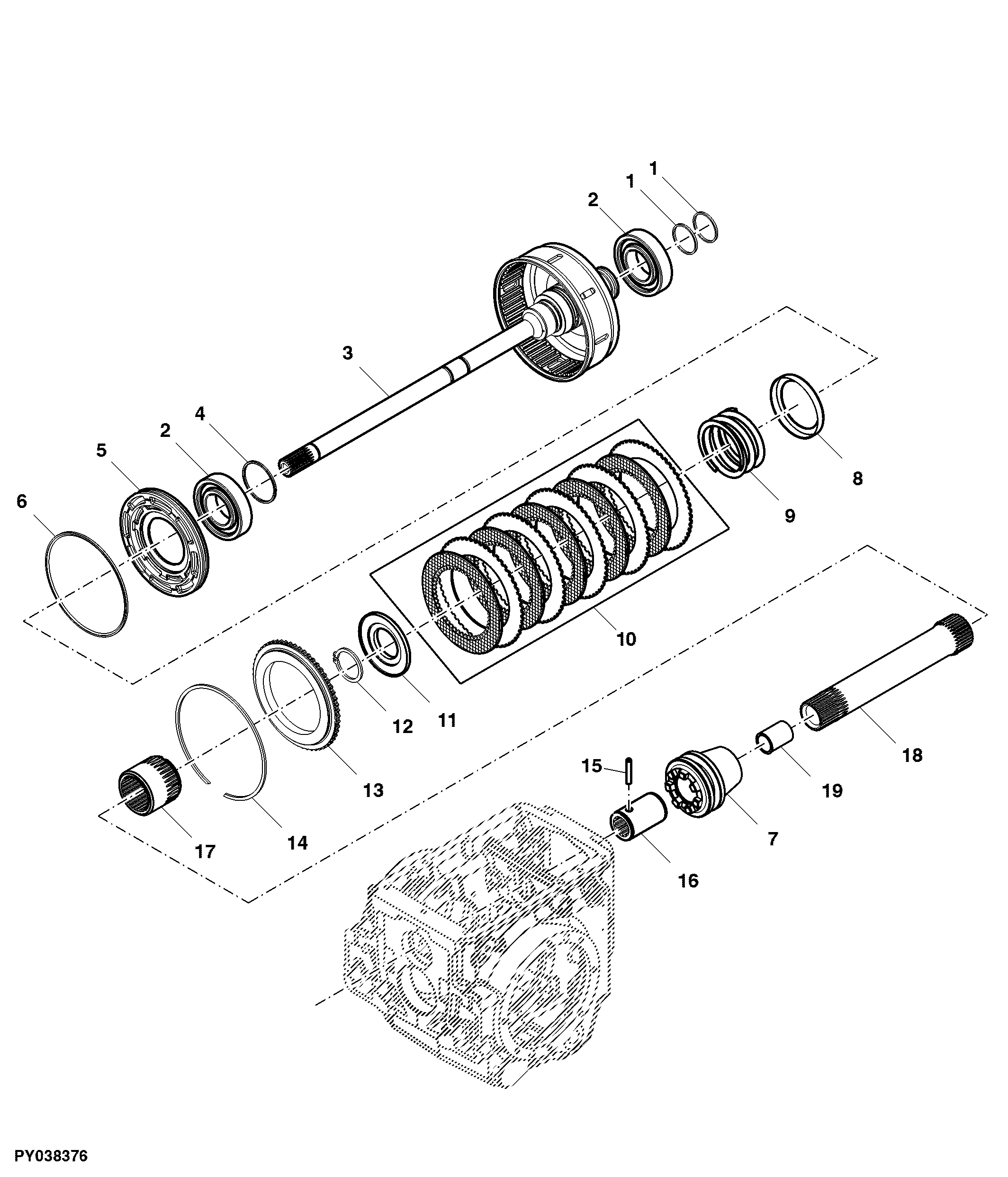 PTO CLUTCH (WITH GROUND DRIVE PTO-ISC MODELS)