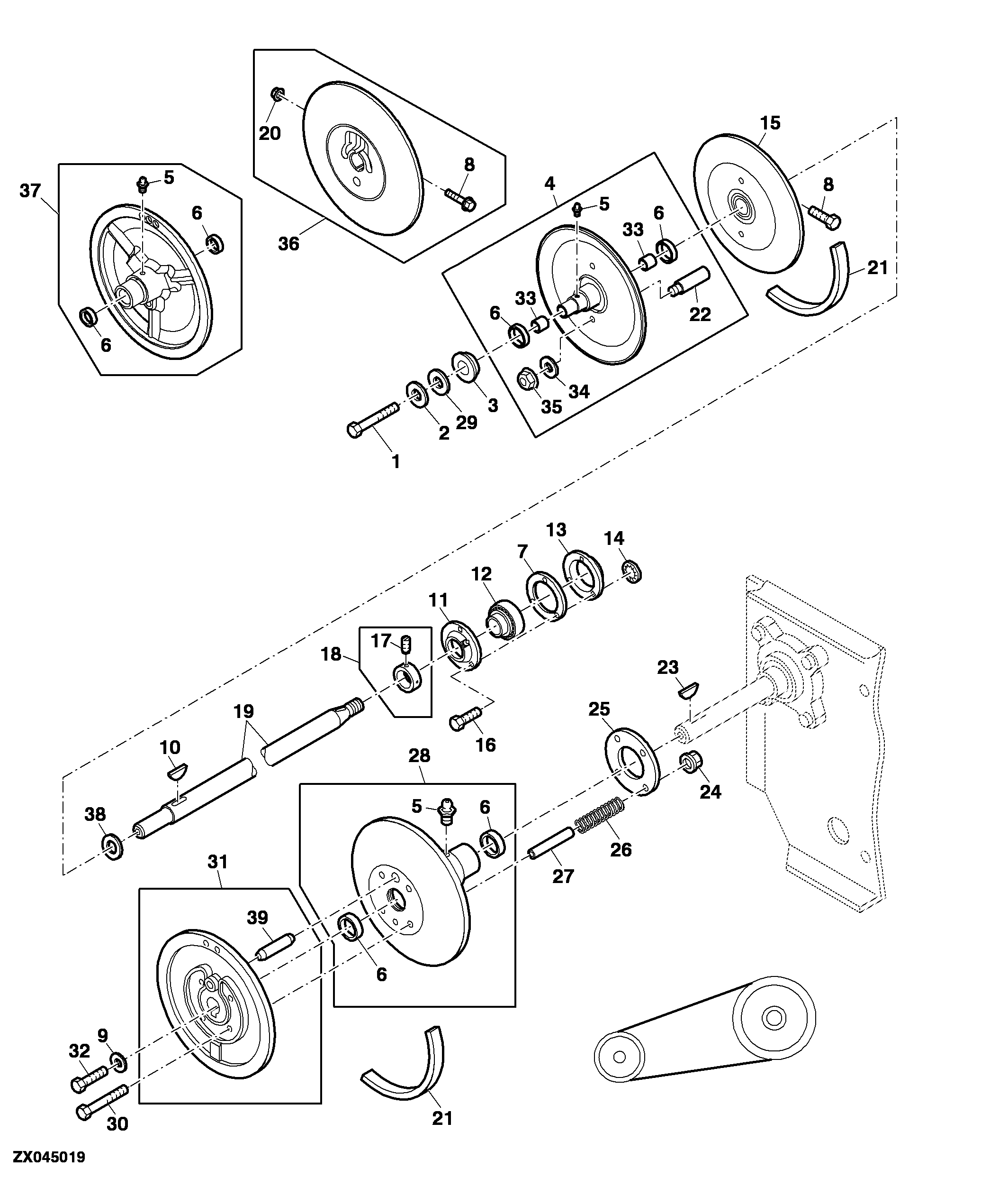 Separator Fan Drive and Secondary Countershaft