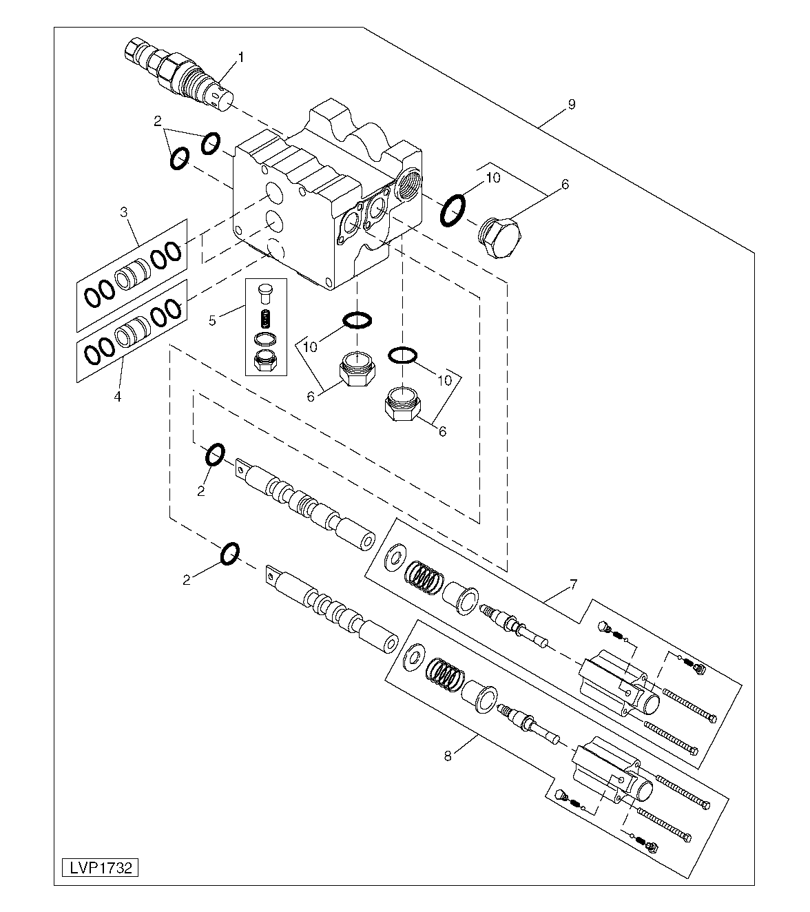 DUAL SELECTIVE CONTROL VALVE (REAR) (STRADDLE MOUNT)