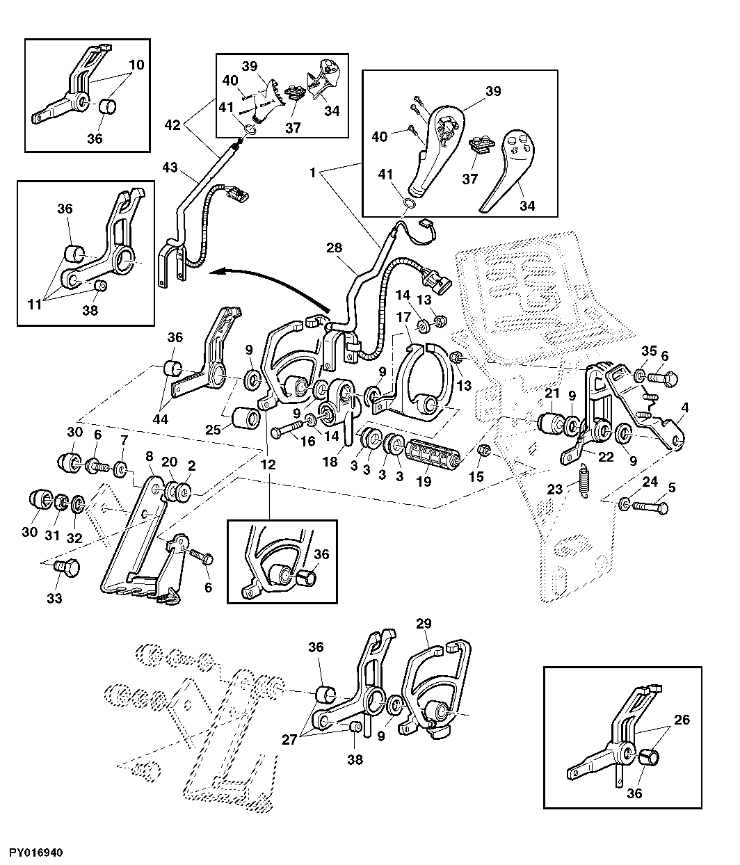 RANGE SHIFT COMPONENTS (POWRQUAD PLUS OR AUTOQUAD)