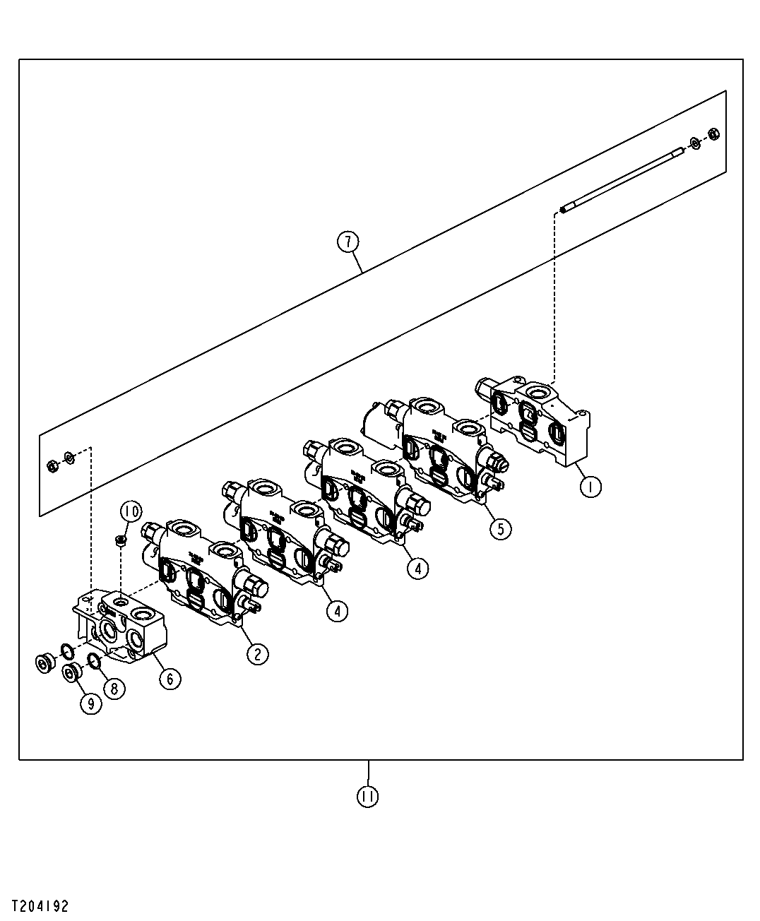 GRAPPLE CONTROL VALVE (MANUAL) (DF) (596700 - )