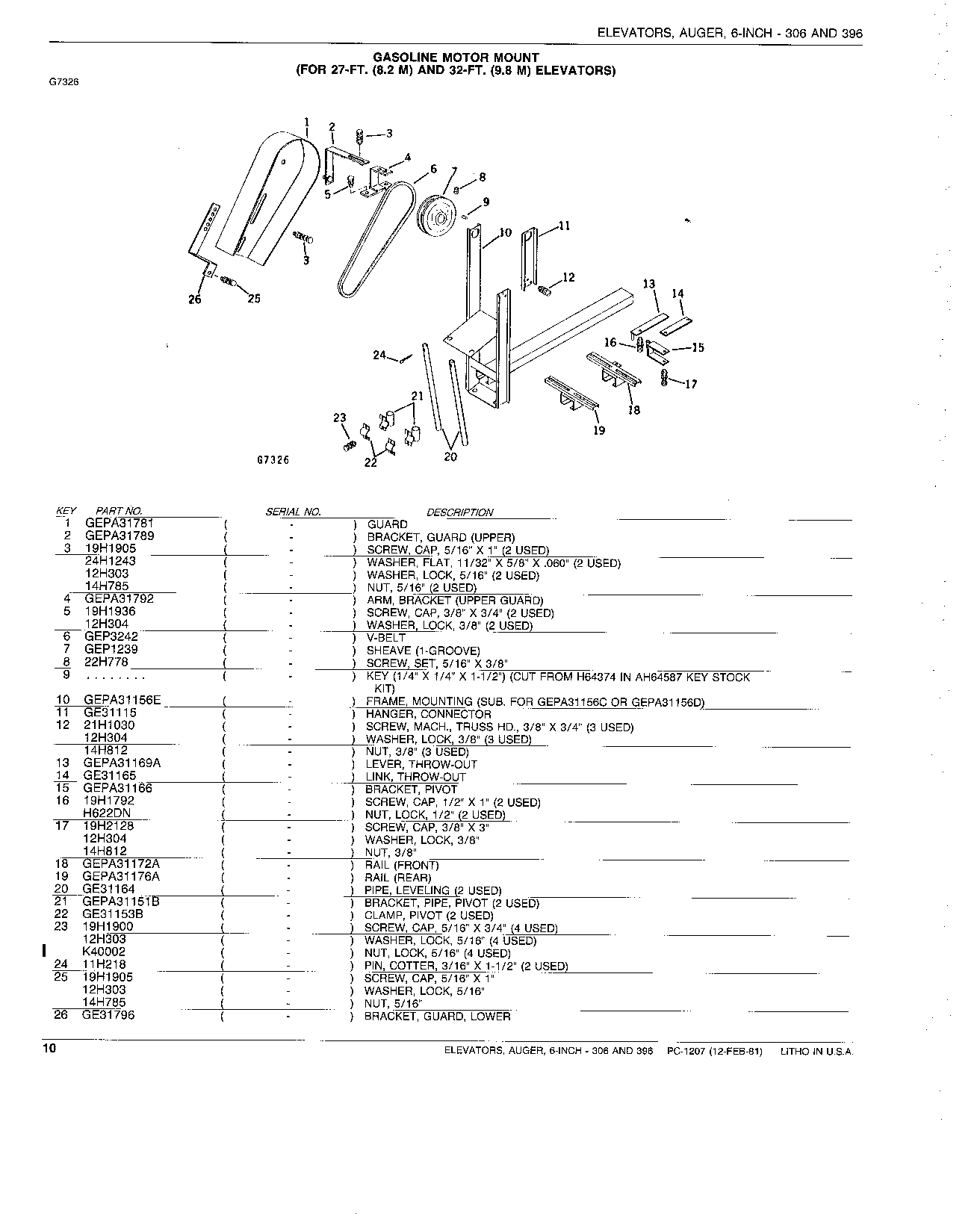 GASOLINE MOTOR MOUNT