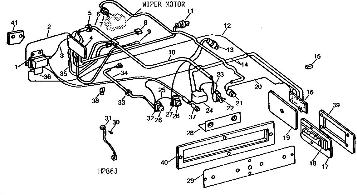 OPERATOR'S CAB ELECTRICAL WIRING AND SWITCHES ( - 1974)