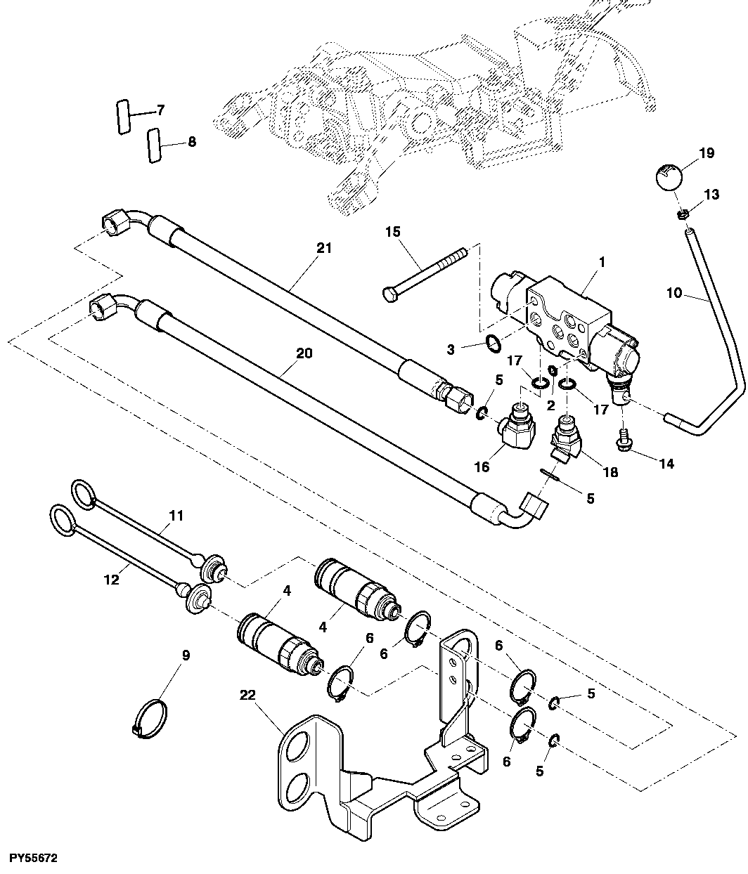 Single Selective Control Valve and Lines (5303) (Mita)