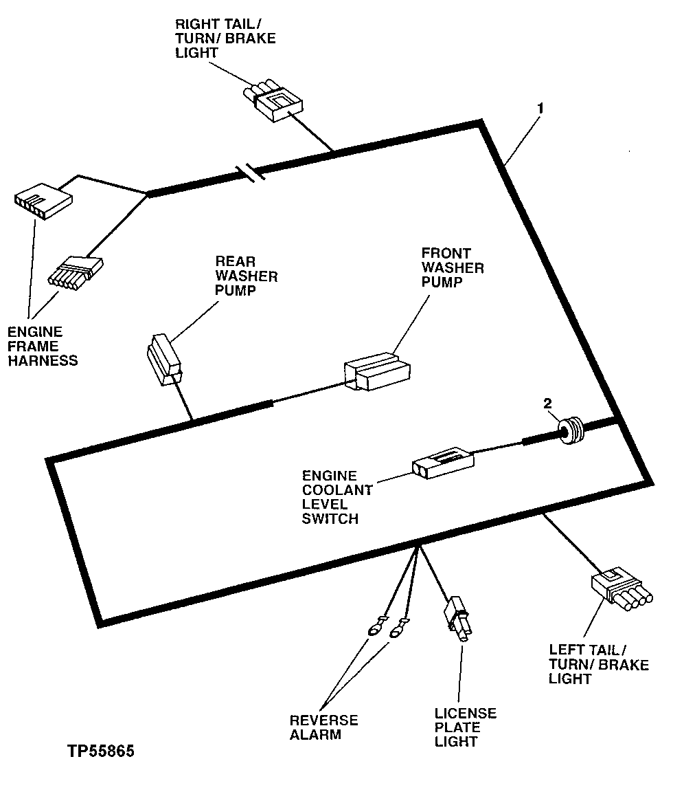 Rear Frame Wiring Harness