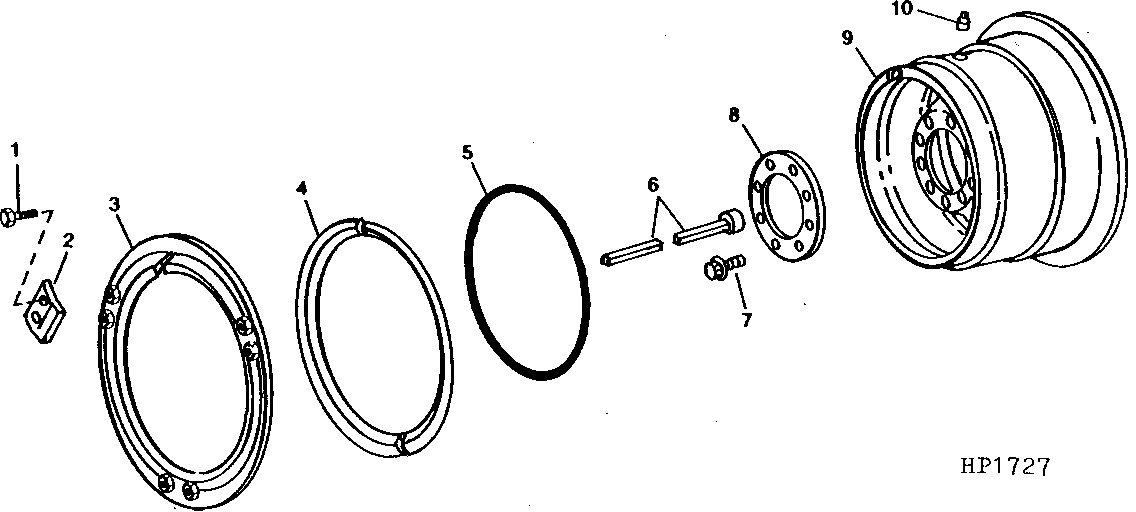 HIGH FLOATATION DRIVE WHEELS (PLANETARY FINAL DRIVE) (557475 - )
