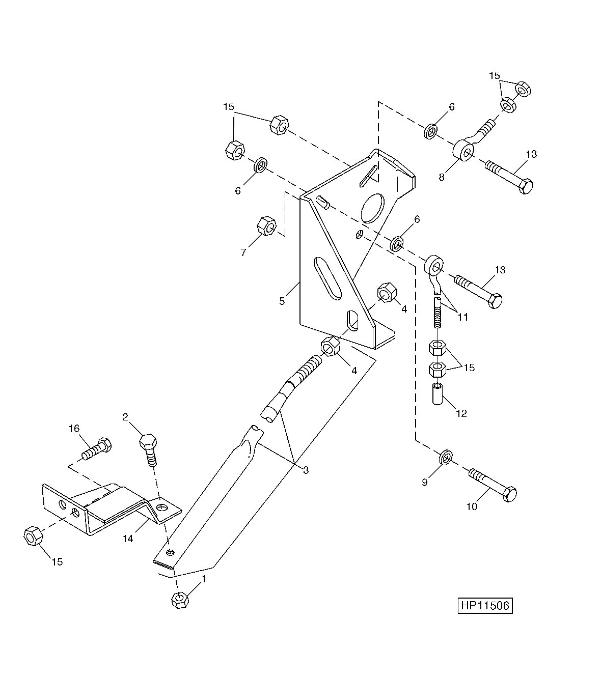 DUAL-RANGE CYLINDER DRIVE ADJUSTING BRACKET