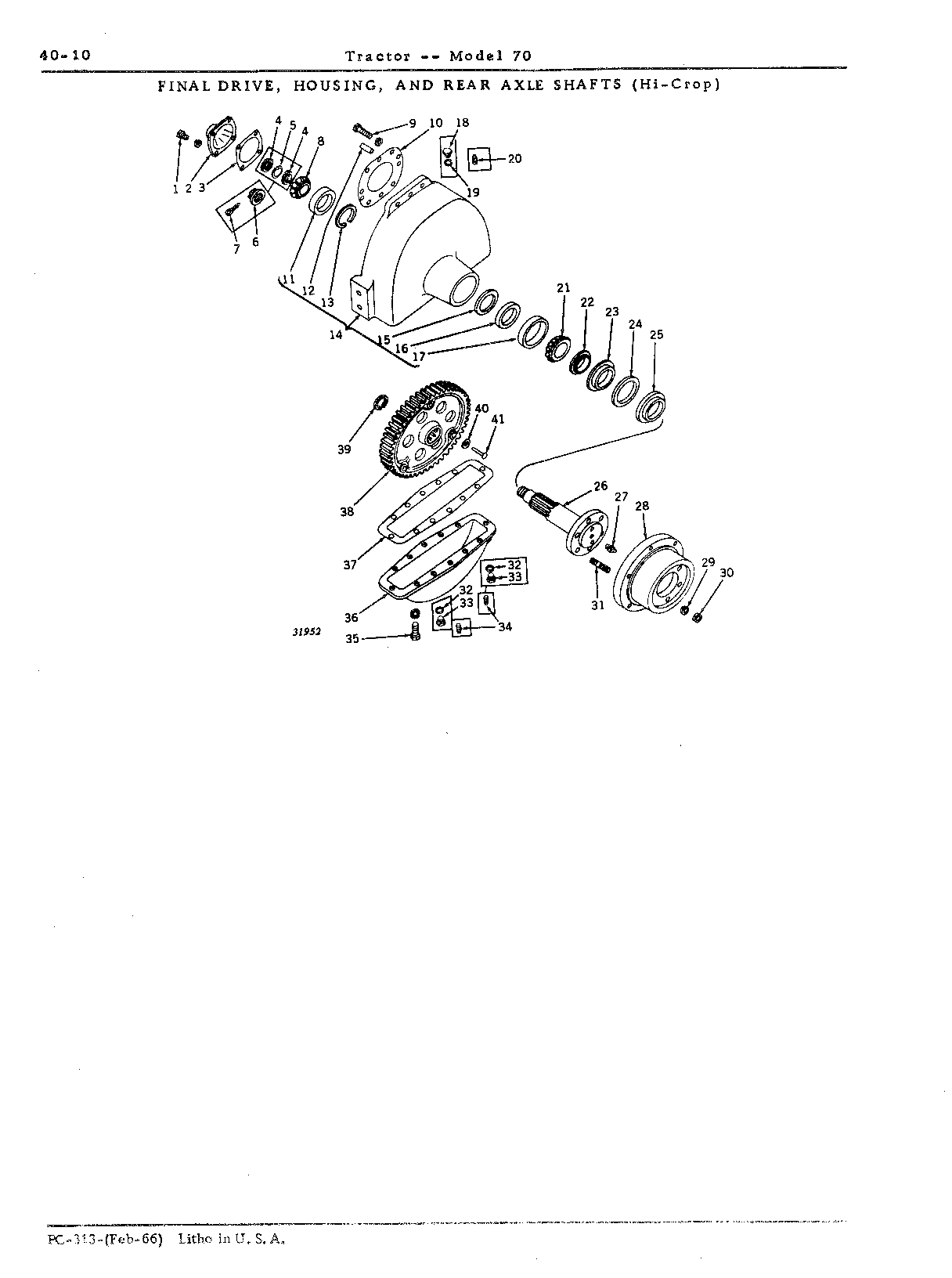 Section 40-Transmission, Differential, Final Drives, Powershaft and Brakes (Continued)