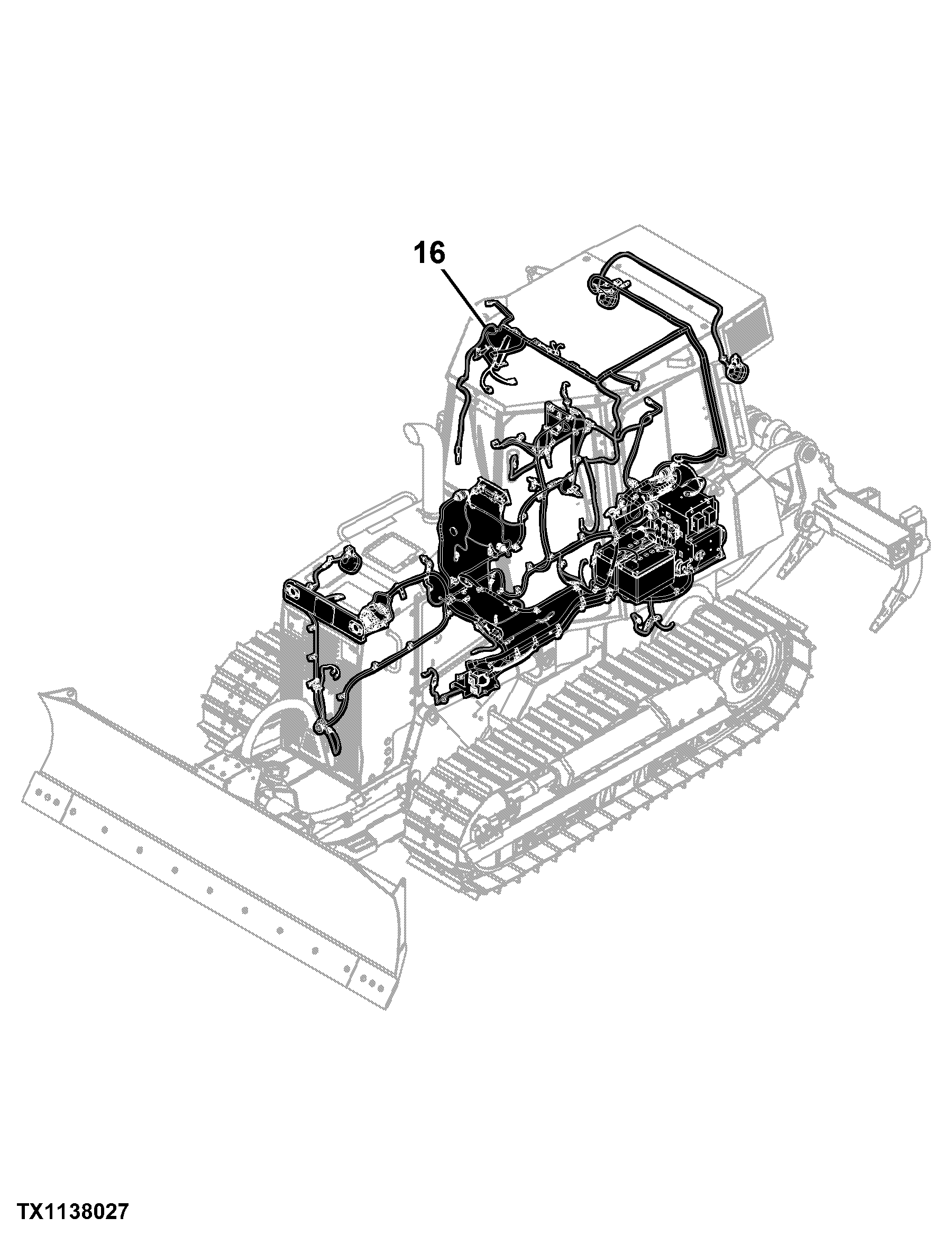 650K Crawler Dozer (PIN: 1T0650KX_ _E216396 - 275533) Engine 4045HT070