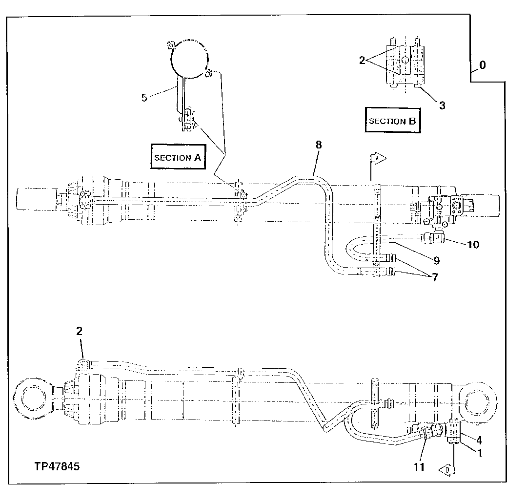 LOAD LOWERING VALVE RIGHT BOOM CYLINDER KIT