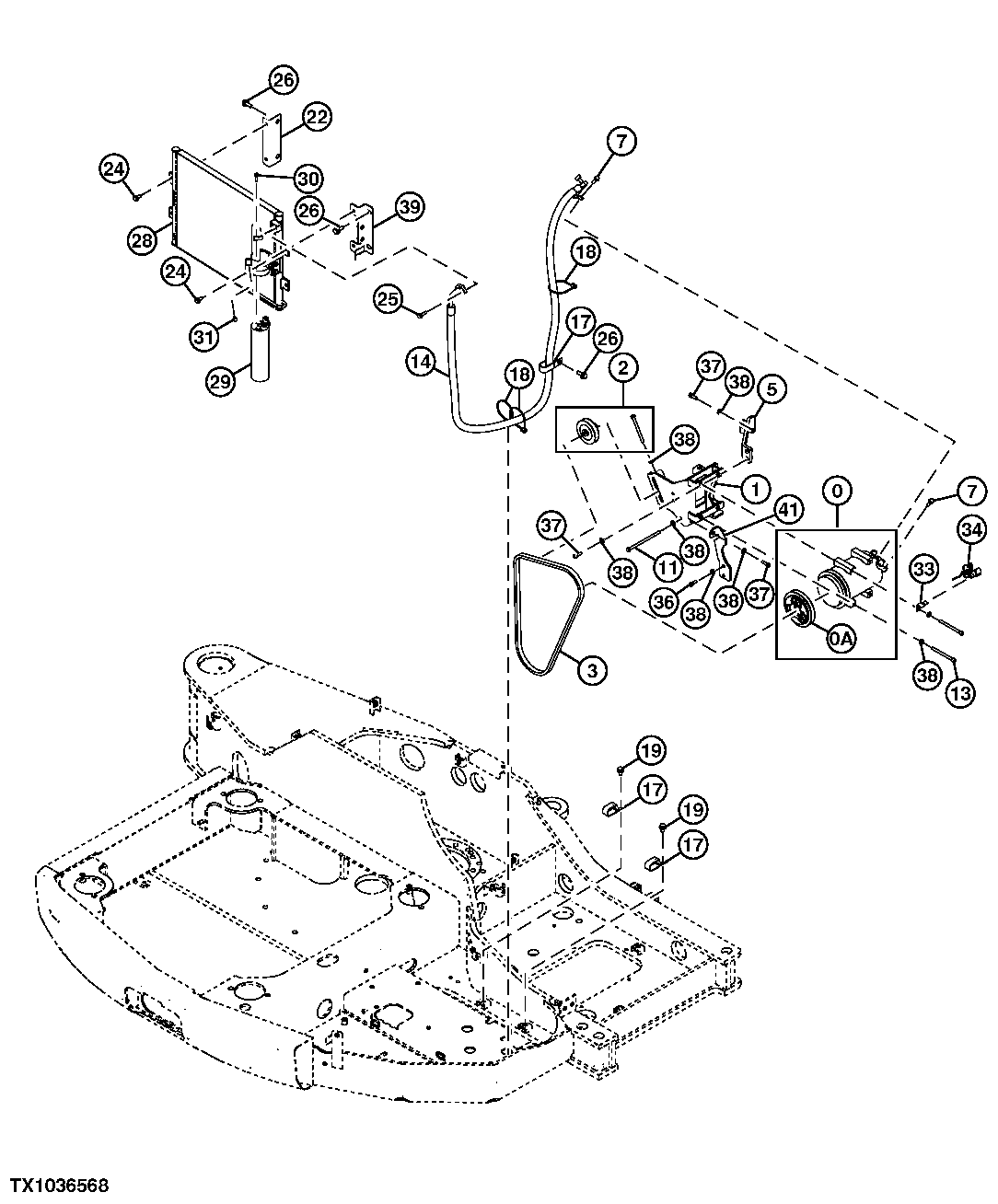 Air Conditioner Compressor, Condenser and Receiver-Dryer