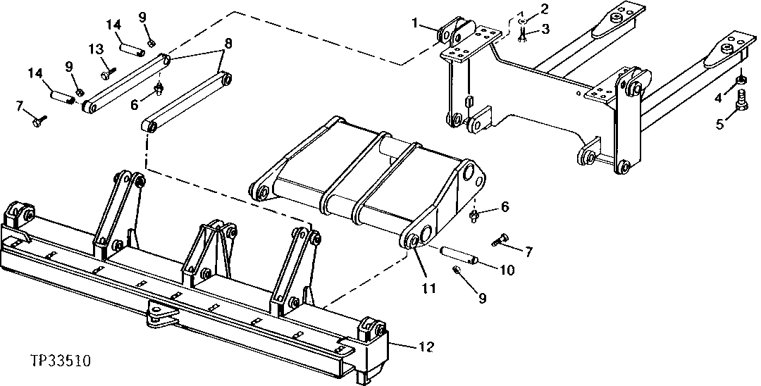 DUAL PURPOSE RIPPER/SCARIFIER FRAME AND LINKAGE ( - 549628)