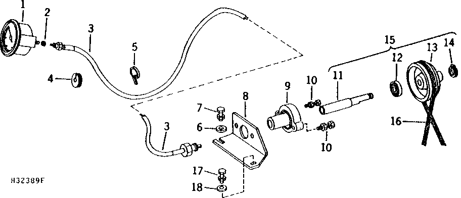 VARIABLE SPEED CYLINDER TACHOMETER (353601 - )