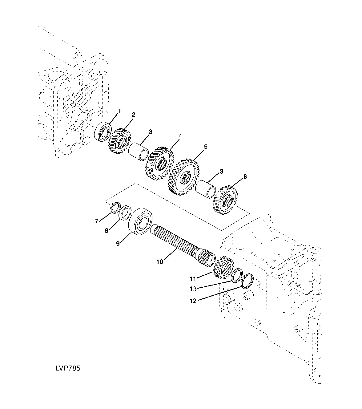 DRIVE SHAFT (COLLARSHIFT OR SYNCSHUTTLE™ TRANSMISSION)