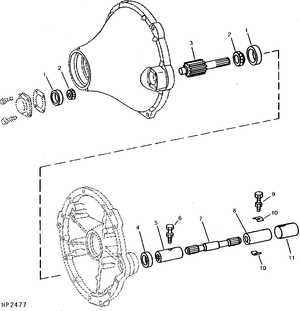 FINAL DRIVE PINION, DRIVE SHAFTS, AND BEARINGS