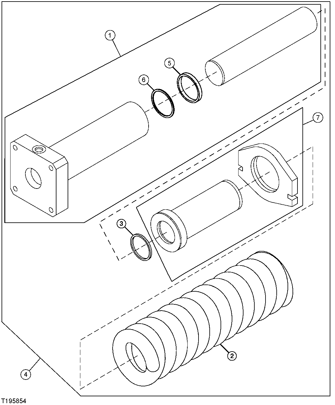 Track Chain Adjuster / Tensioner Spring Component Parts ( - 006689)