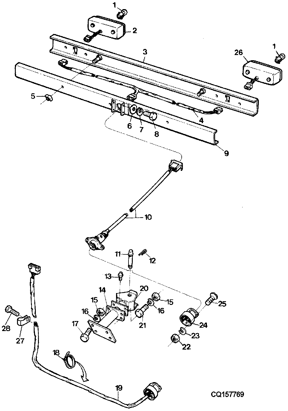 TRANSPORT TRAILER - ELECTRICAL COMPONENTS AND DRAW