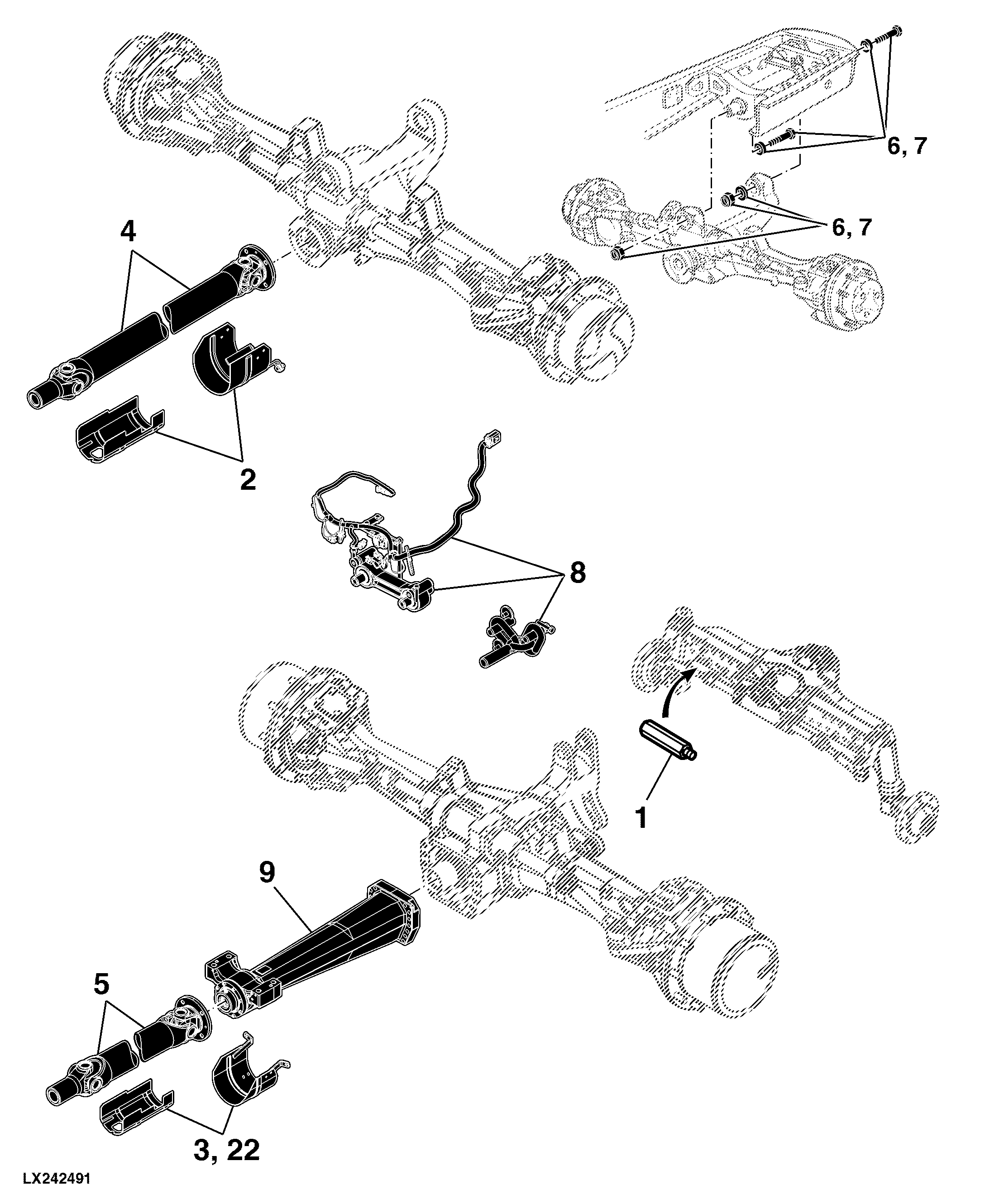 81 MFWD Front Axle Accessories and 2WD Front Axles