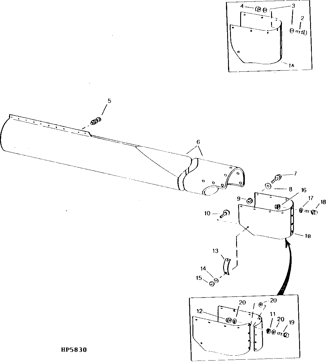 Horizontal Unloading Auger Housing (14- and 17-FT.)