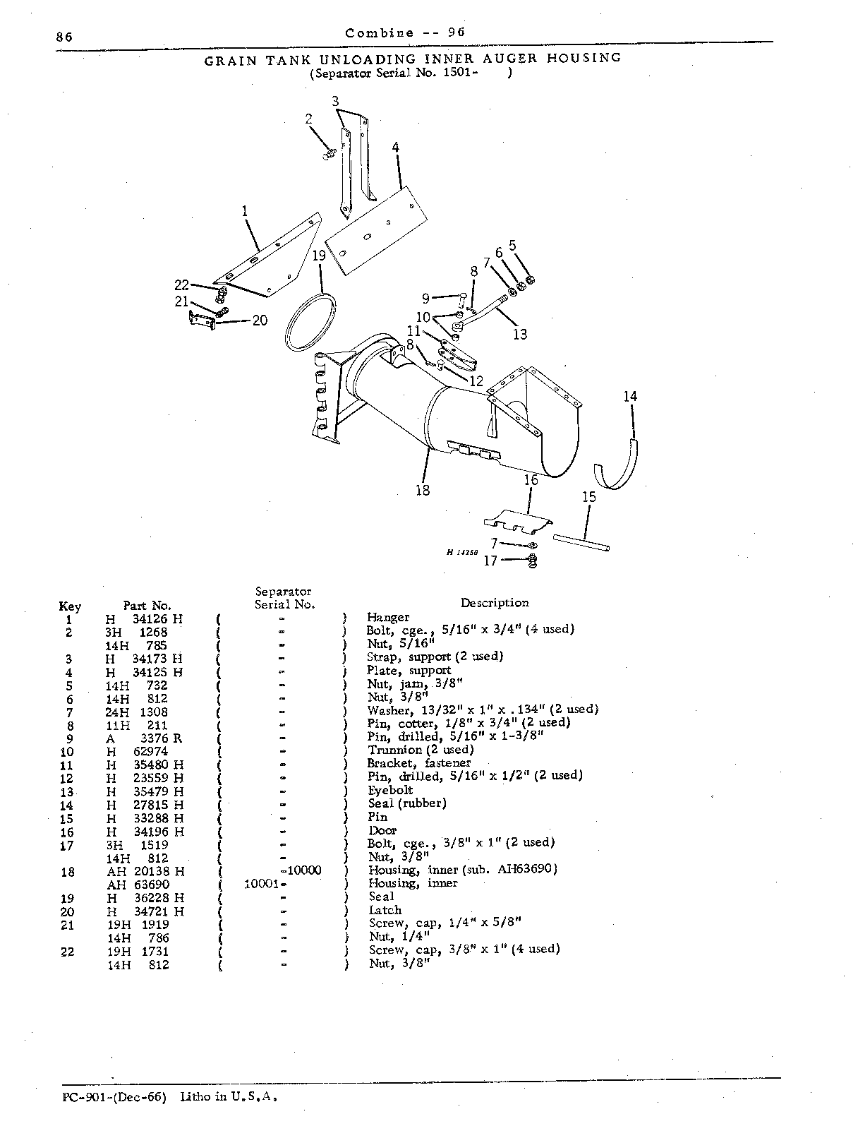 Grain Tank, Unloading Auger Electromagnetic Clutch, Loading and Unloading Augers (Continued)