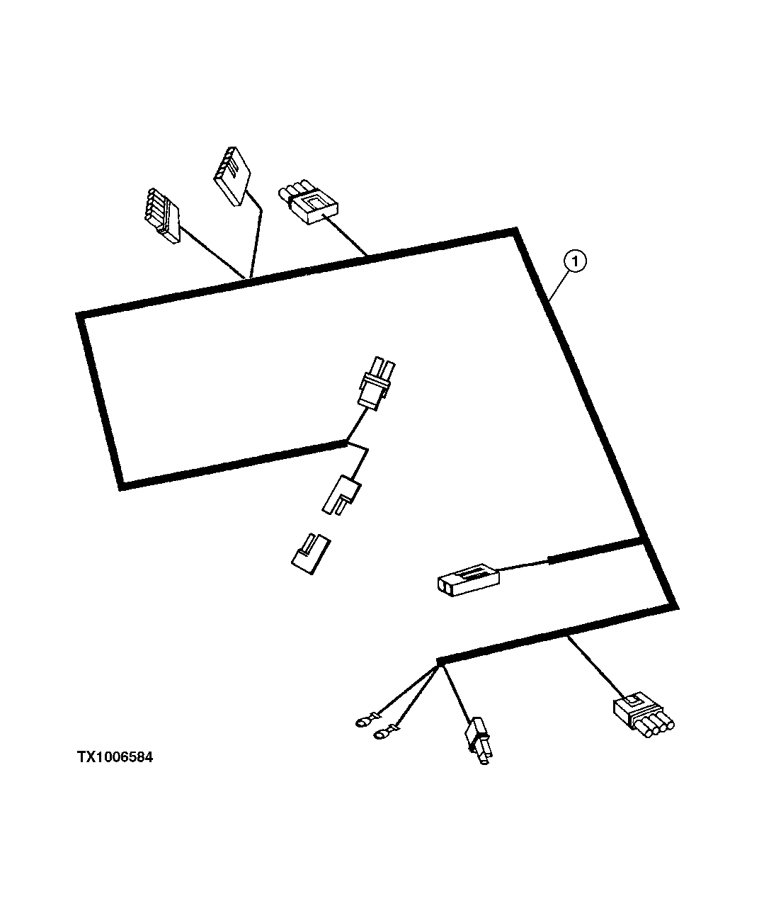 Rear Frame Wiring Harness ( - 578412)