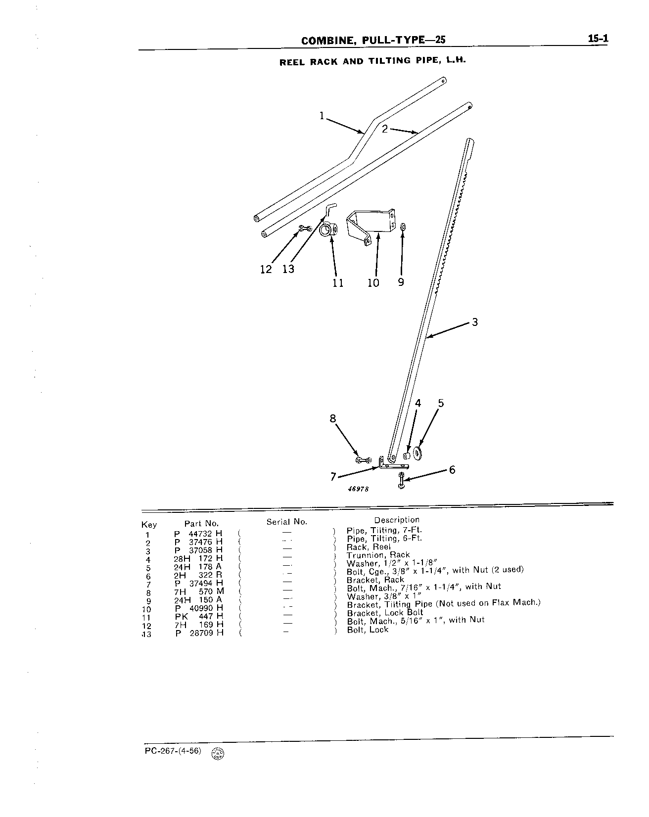 Reel Rack and Tilting Pipes