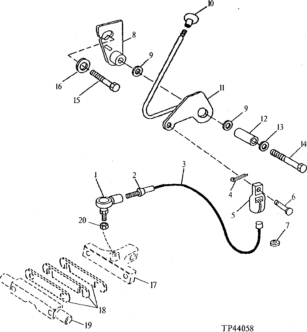 Boom Lock Lever (W/ Cable Control) ( - 825589)